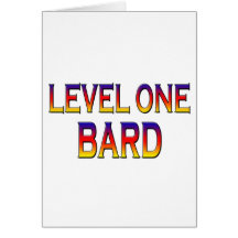 Level one bard card