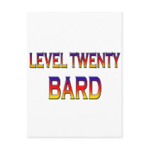 Level twenty Bard Post Card