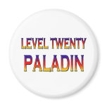 Level twenty paladin refrigerator magnet