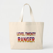 Level twenty ranger tote bags