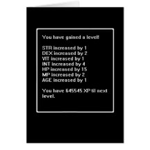 Level Up Birthday Card