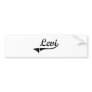 Levi Classic Style Name Bumper Stickers