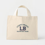 Lewes Beach "Varsity" Design. Canvas Bag