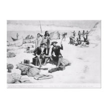 Lewis and Clark at the mouth of the Columbia Canvas Print