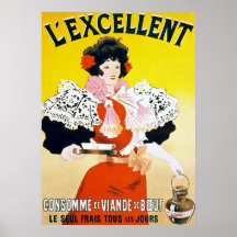 L'excellent, Consommé. Posters