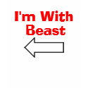 LFTARROW, I'm With, Beast t-shirts