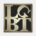 LGBT Black Pop Square Magnet