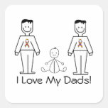 LGBT Customisable 2 Dads & A Baby Stickers
