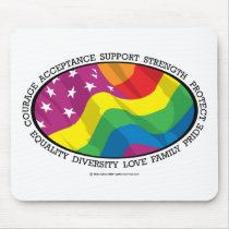 LGBT Flag Mouse Pad