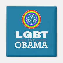 LGBT for OBAMA Refrigerator Magnet