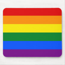 LGBT Gay Pride Rainbow Flag Stripe Mouse Mat
