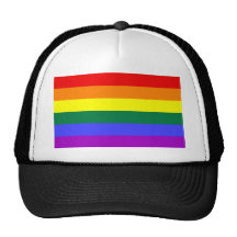 LGBT Rainbow Flag Mesh Hats