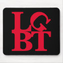 LGBT Red Pop Mousepad