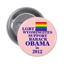 LGBT Wyomingites for Obama 2012 Button