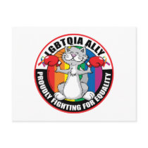 LGBTQIA Ally Cat Postcards