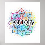 LGBTQIA Lotus Poster