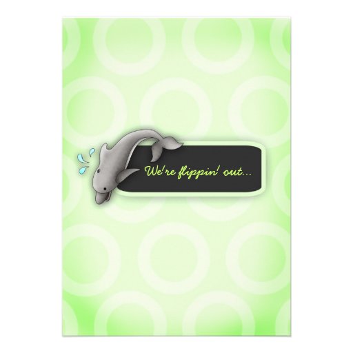 LGC | Flippin' Out Green Surprise Baby Shower Personalised ...