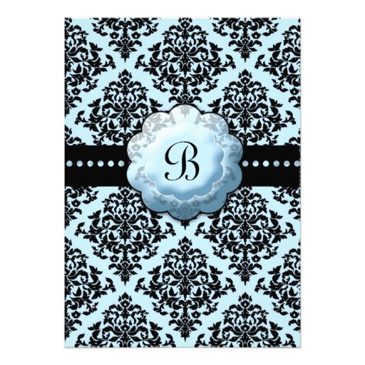 LGC | One Hot Momma Baby Shower Blue Personalised Invitations
