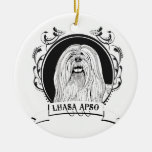 LHASA APSO (2) CHRISTMAS ORNAMENT