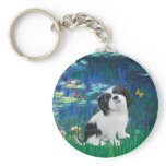 Lhasa Apso 2 - Lilies 5 keychains