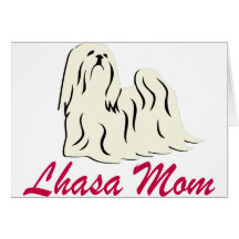 Lhasa Apso Mum Greeting Card