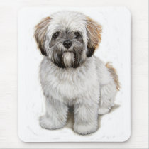 Lhasa apso Puppy mousemat Mouse Pads