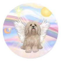 Lhasa Apso Round Stickers