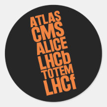 LHC Detectors Round Stickers