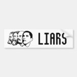 LIARS bumper sticker