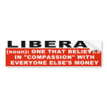 Liberal Definition Bumper Sticker bumper stickers