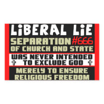 Liberal Lie #666 Sticker
