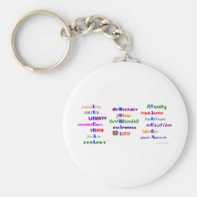Liberal Moral Values Key Chain