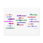 Liberal Moral Values postcards