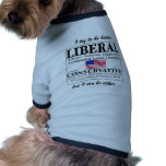 Liberal or Conservative pet clothing