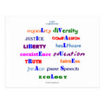 Liberal Values Postcard