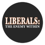 Liberals - The Enemy Within stickers