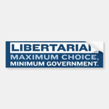 Libertarian Bumper Sticker