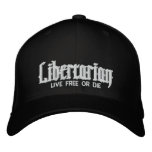 Libertarian Gothic Script Hat embroidered hats