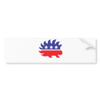libertarian porcupine bumper sticker