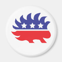 libertarian porcupine fridge magnets