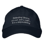 Liberties embroidered hats