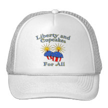 Liberty and Cupcakes for All Products Mesh Hats