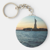 Liberty at sunset key chains
