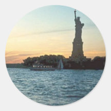 Liberty at Sunset Stickers