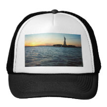 Liberty at sunset trucker hat