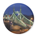 Liberty Bridge by night magnets