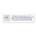 LIBERTY - bumper sticker bumper stickers