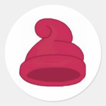 Liberty Cap Round Stickers