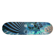 liberty city blu2 skate board deck