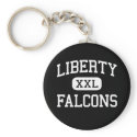 Liberty - Falcons - High School - Hillsboro Oregon keychains